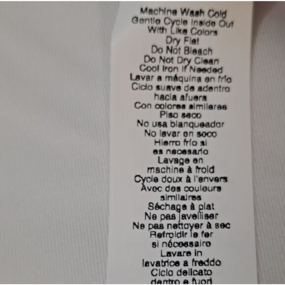 EleVen by Venus Williams fallen petals wrap long sleeve top White NWT. - Picture 8 of 8